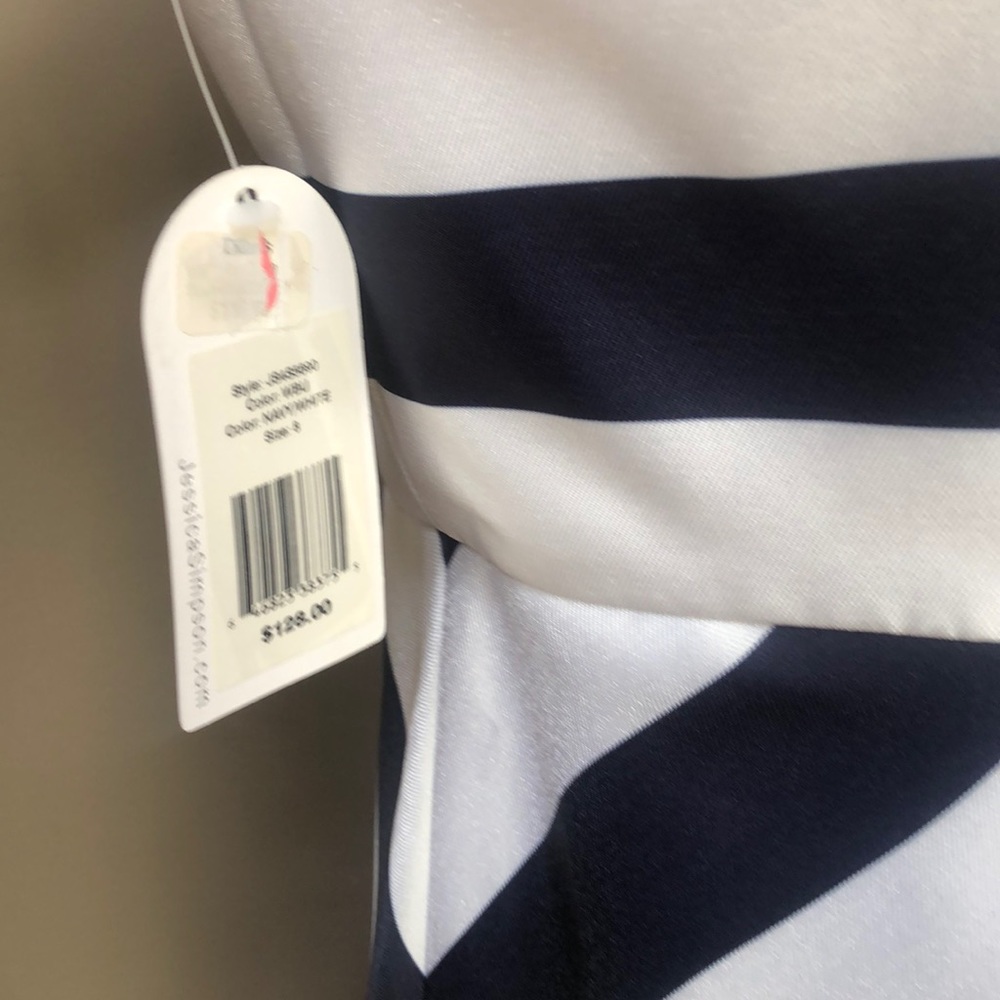 Jessica Simpson white and blue stripe dress NWT - Picture 5 of 6